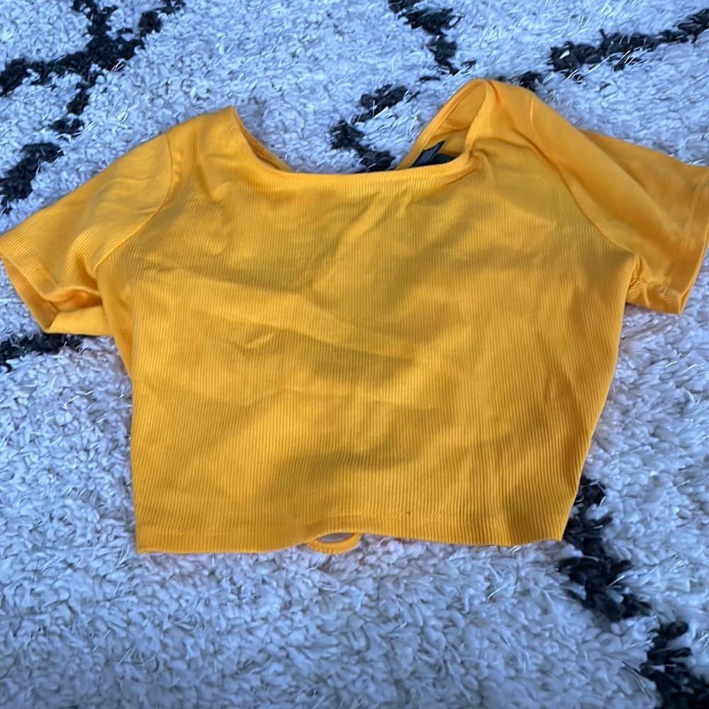 NWT Wild Fable tie up crop top